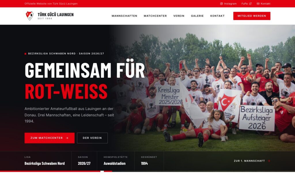 Website Türk Gücü Lauingen